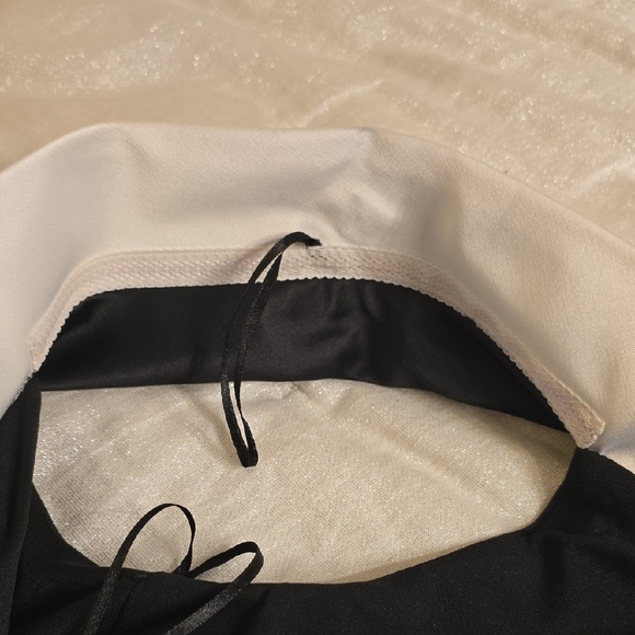 Victor Costa Black and White Jewel Midi Dress - Picture 16 of 16